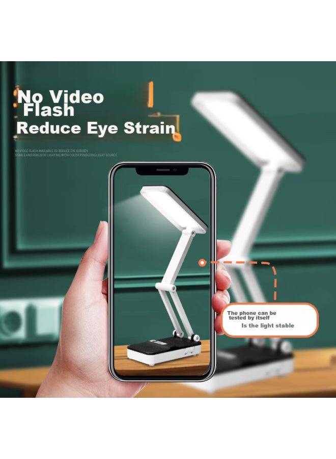 Hero Hero Foldable Portable Desk Lamp For Student Dormitory And Study Room, Led Eye Protection, Rechargeable And Plug-in Dual-use, Long Battery Life T111  - Image 3