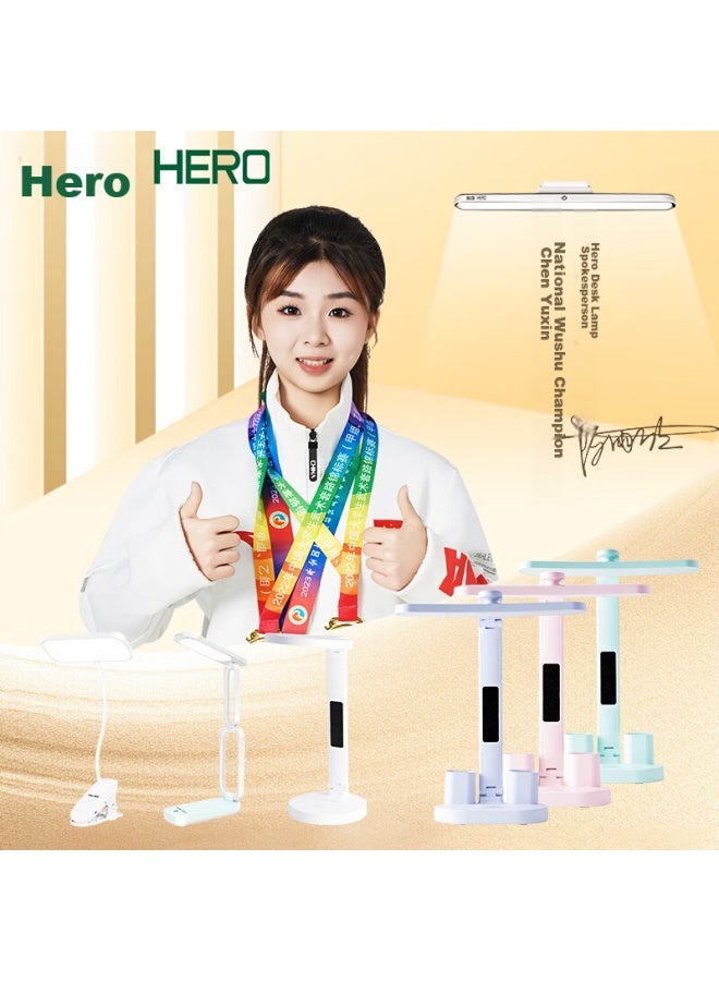 Hero Hero Foldable Portable Desk Lamp For Student Dormitory And Study Room, Led Eye Protection, Rechargeable And Plug-in Dual-use, Long Battery Life T111  - Image 4
