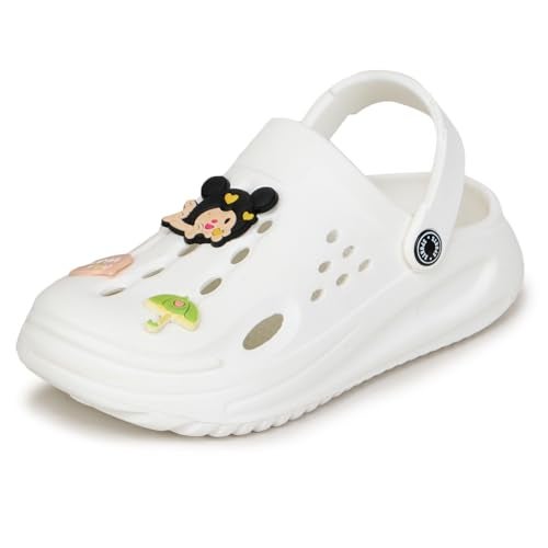 TRASE Stylish Clogs for Woman | Lightweight & Comfortable Waterproof Sandals for Women | Extra Soft, Anti-Skid Slip-On Footwear (White, 6 UK) - Image 1