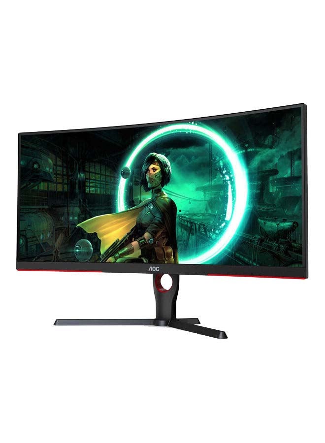AOC 31.5 Inch QHD (2560x1440), 165Hz, 1ms, VA, FreeSync Premium Gaming Monitor CQ32G3SE Black/Red - Image 3
