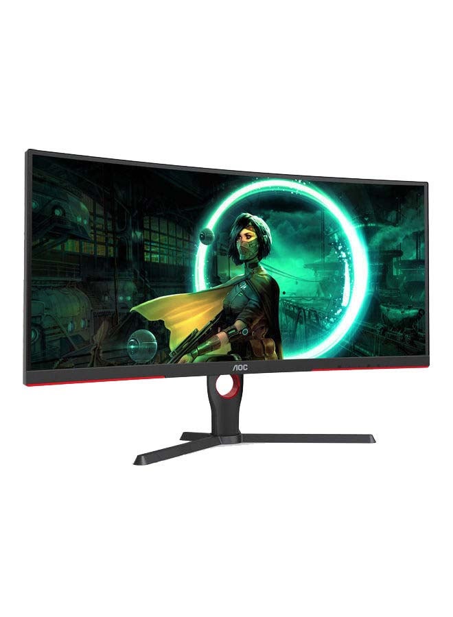AOC 31.5 Inch QHD (2560x1440), 165Hz, 1ms, VA, FreeSync Premium Gaming Monitor CQ32G3SE Black/Red - Image 2