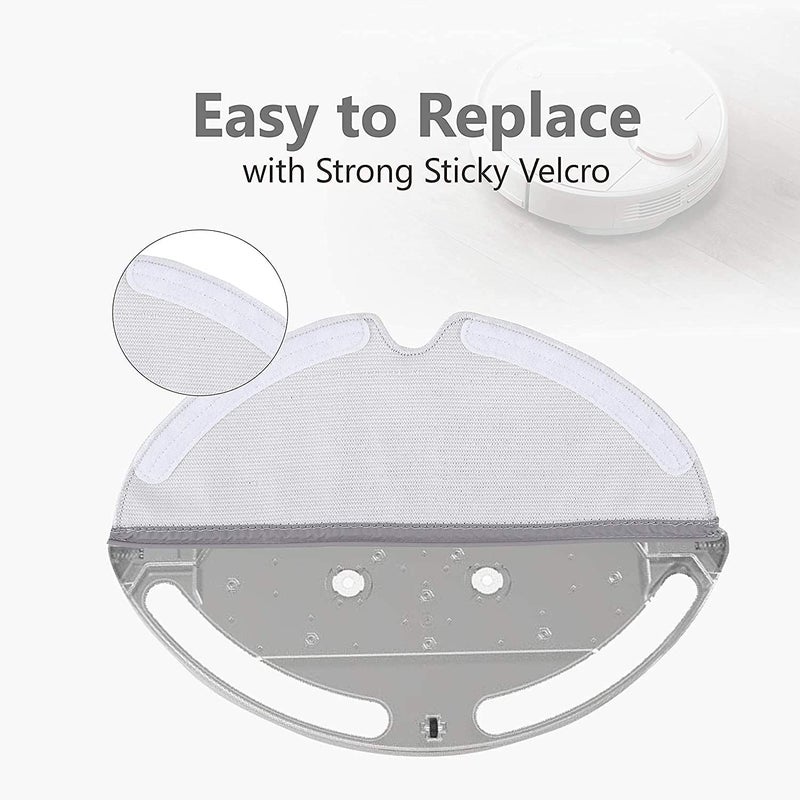 كيباو Microfiber Mop Cloth 12 Packs متوافق مع Roborock E Series S5 S5 MAX S6 Series Q5 Q5 PRO PRO+ Q7 Q7MAX Q8MAX و Q8MAX+ ROBOT APCUUM PLESSIONERS - Image 5