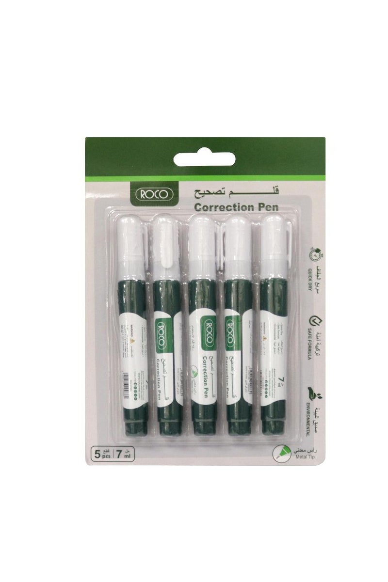 ROCO 1 mm correction pen with metal frame and white round tip 