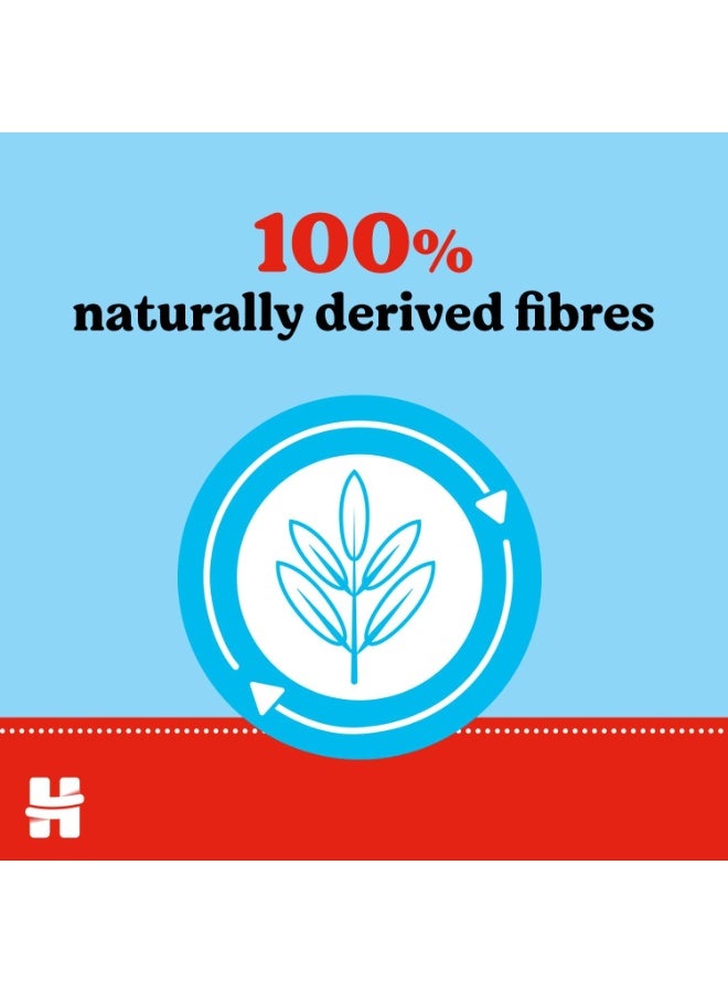 هجيز مناديل هاجيز النقية للأطفال الخالية من البلاستيك - (48 منديلًا) - 99% مناديل مبللة بالماء، خالية من العطور، مضادة للحساسية، تنظيف أفضل، ناعمة ولطيفة على بشرة الطفل الحساسة - Image 3