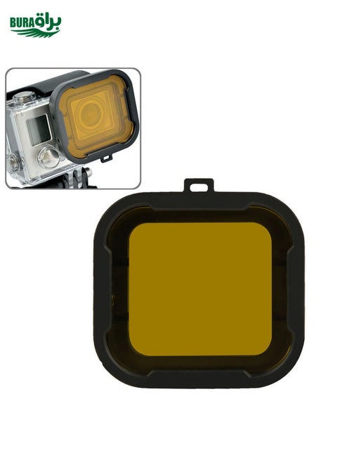 Polar Pro Aqua Cube Snap-on Dive Housing Filter for GoPro HERO4 /3+(Yellow)