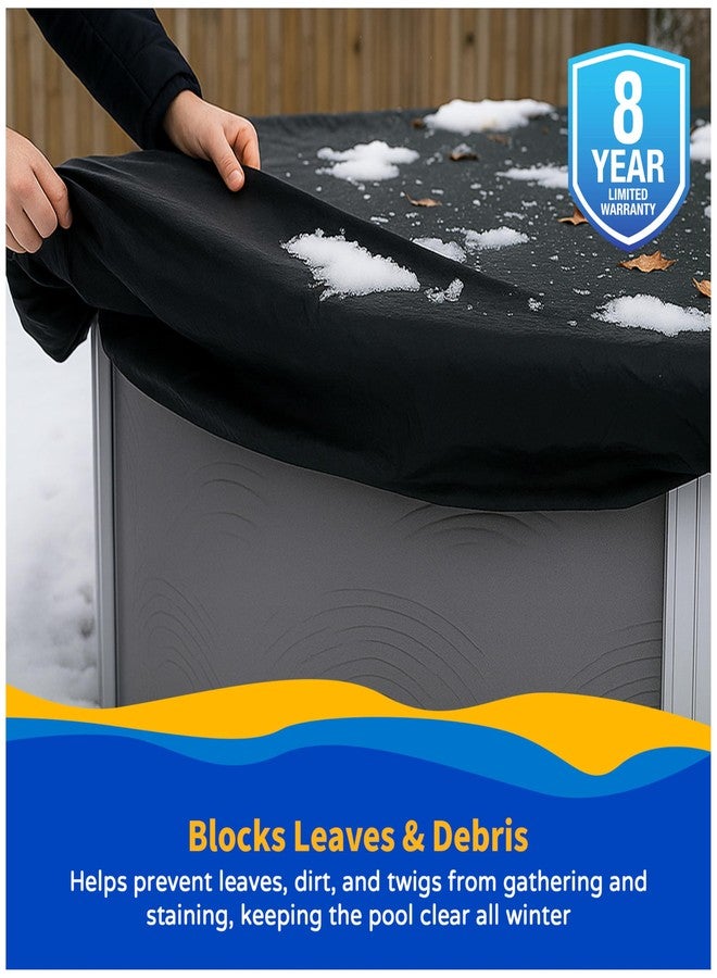 Blue Wave 8-Year 16-ft x 25-ft Oval Above Ground Pool Winter Cover - Image 4