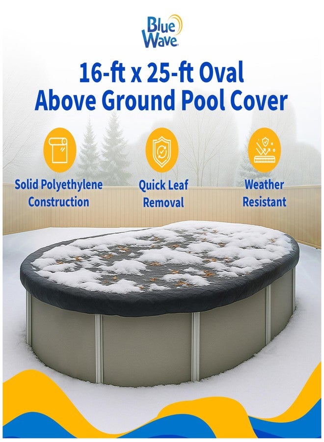 Blue Wave 8-Year 16-ft x 25-ft Oval Above Ground Pool Winter Cover - Image 2