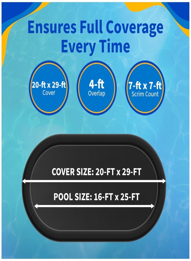 Blue Wave 8-Year 16-ft x 25-ft Oval Above Ground Pool Winter Cover - Image 3