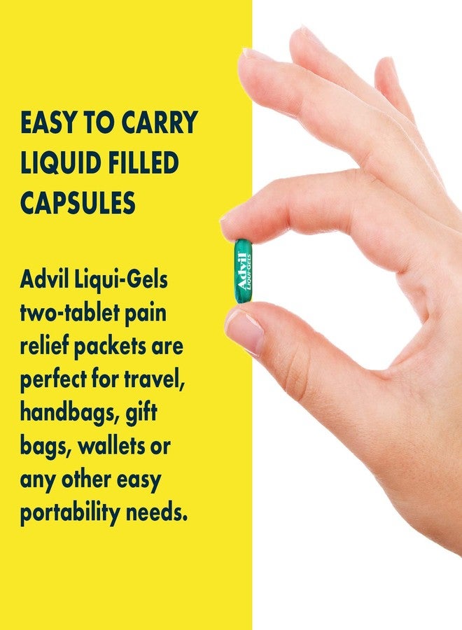 Advil Liqui-Gels Pain Reliever and Fever Reducer, Pain Medicine for Adults with Ibuprofen 200mg for Headache, Backache, Menstrual Pain and Joint Pain Relief - 50x2 Liquid Filled Capsules - Image 4