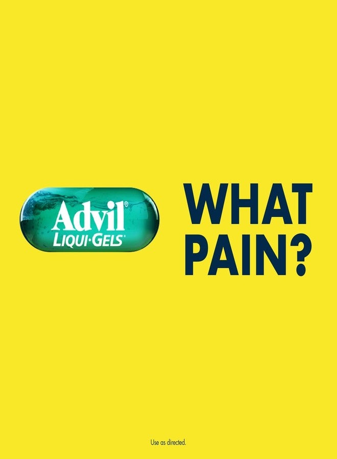 Advil Liqui-Gels Pain Reliever and Fever Reducer, Pain Medicine for Adults with Ibuprofen 200mg for Headache, Backache, Menstrual Pain and Joint Pain Relief - 50x2 Liquid Filled Capsules - Image 5