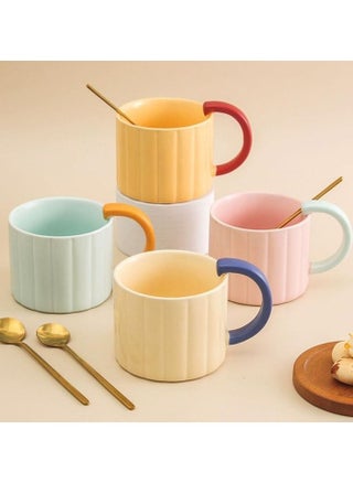 Simple round ceramic coffee mug for hot and cold drinks with a comfortable handle, multi-colore - pzsku/Z6C71F229F1EEC2154E02Z/45/_/1738162034/c3685922-7ed0-4954-9b19-2577720ca0df
