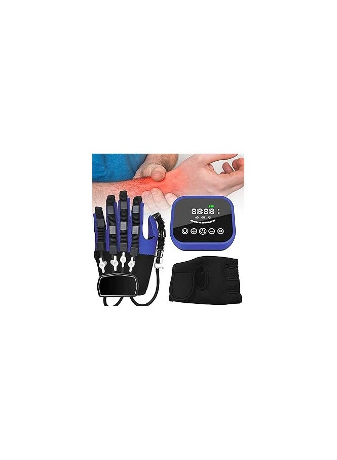 Generic SKUAI Rehabilitation Robot Gloves Hemiplegia Finger Rehabilitation Trainer Robot Gloves Functional Hand Splint for Long-Term Relief,Right-XL (Color : Left, Size : M) - Image 1