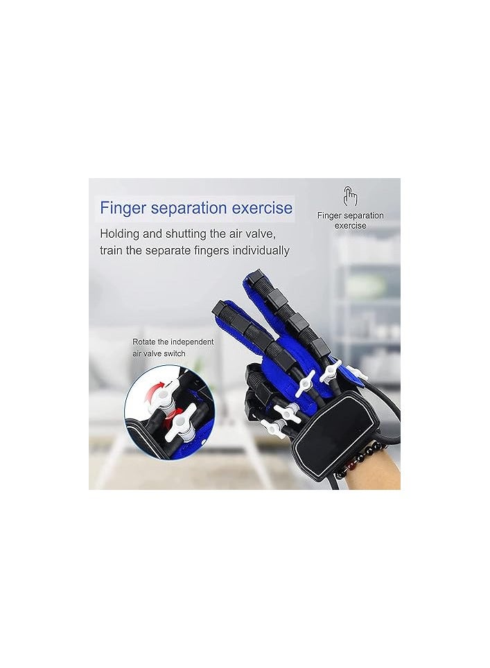 Generic SKUAI Rehabilitation Robot Gloves Hemiplegia Finger Rehabilitation Trainer Robot Gloves Functional Hand Splint for Long-Term Relief,Right-XL (Color : Left, Size : M) - Image 5