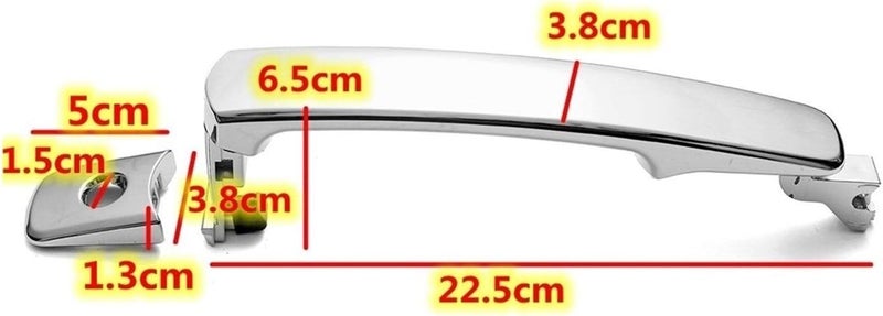 QASULER Chrome Door Handle for Nissan and Infiniti - Image 2