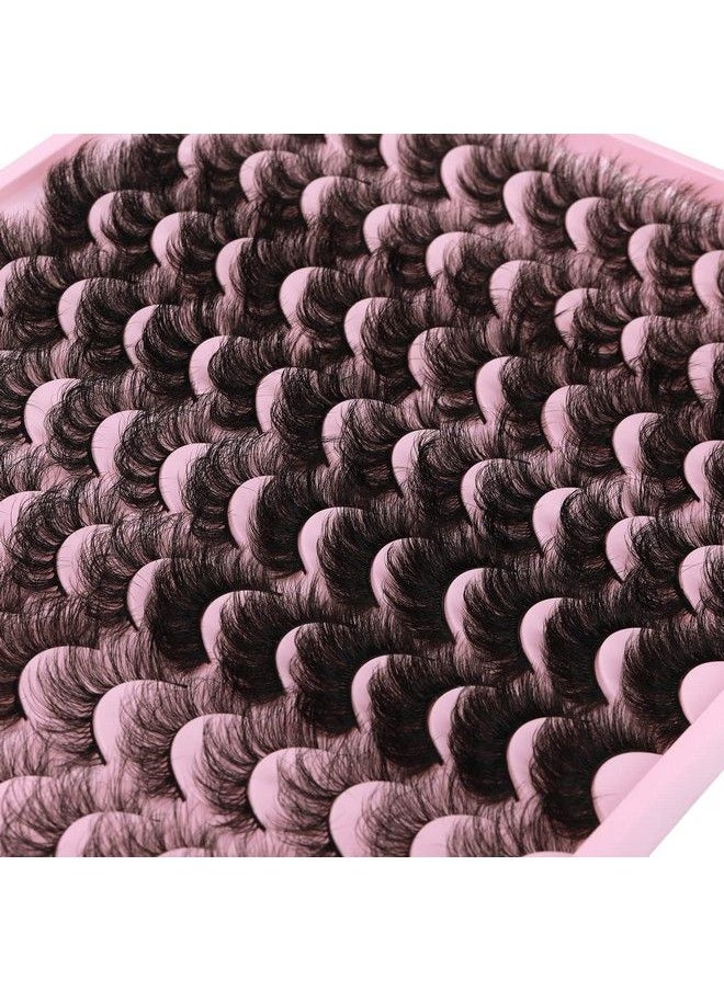 zanlufly - 48 Pairs Mink Lashes Fluffy Thick Eyelashes 8 Styles Mixed Dramatic Long Faux Mink Eye Lashes Pack 10D Curl Wholesale Bulk Luxury Soft Fake Eyelashes - Image 1