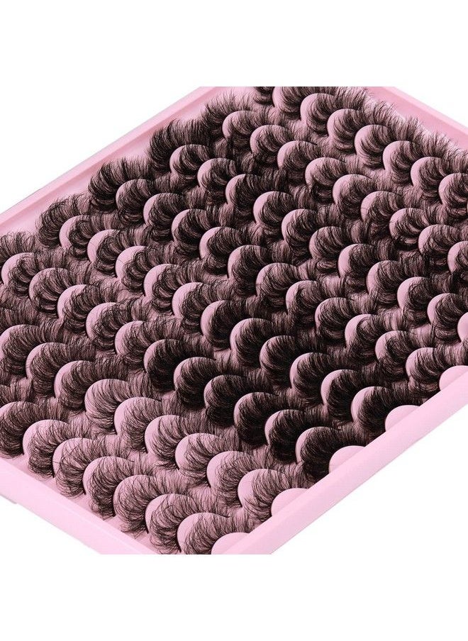 zanlufly - 48 Pairs Mink Lashes Fluffy Thick Eyelashes 8 Styles Mixed Dramatic Long Faux Mink Eye Lashes Pack 10D Curl Wholesale Bulk Luxury Soft Fake Eyelashes - Image 1