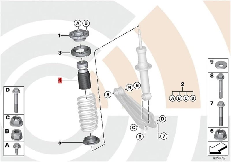 Wivplex Car Rear Shock Absorber Boot for BMW X3 X4 - Image 5