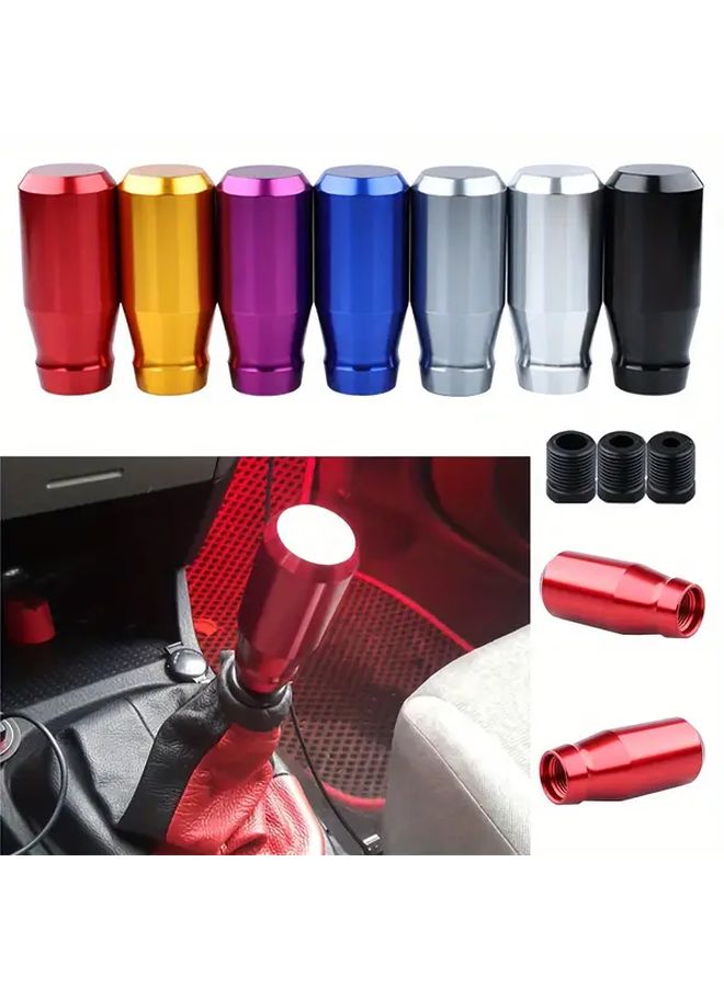 Red Aluminum Gear Shift Knob Manual Transmission Universal Fit Durable Car Interior Accessory - Image 3