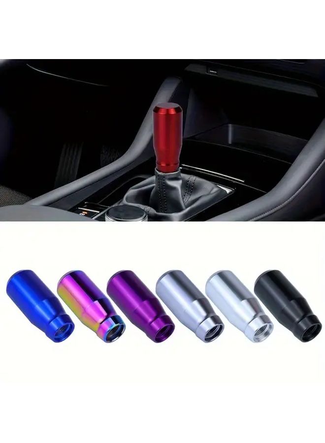 Red Aluminum Gear Shift Knob Manual Transmission Universal Fit Durable Car Interior Accessory - Image 1