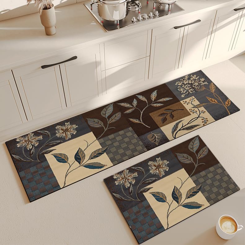 Royser Anti-Fatigue Kitchen Mat Set of 2 for Home & Office – Waterproof & Cushioned Floor Runner for Comfort | Non-Slip Anti-Skid Mat for Kitchen, Sink & Standing Desk | Easy to Clean & Durable - Image 3