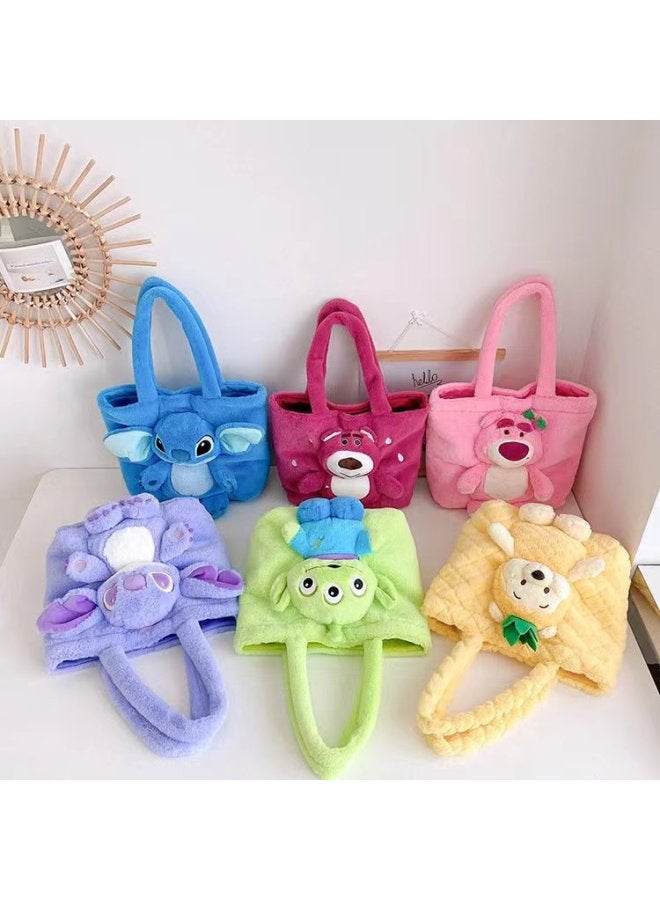 Cartoon Kids Mini Backpack Girls Single Shoulder Crossbody Bag Doll Handbag Makeup Bag Japanese Style Coin Purse Children's Toy-Color:Pink 1  - Image 3