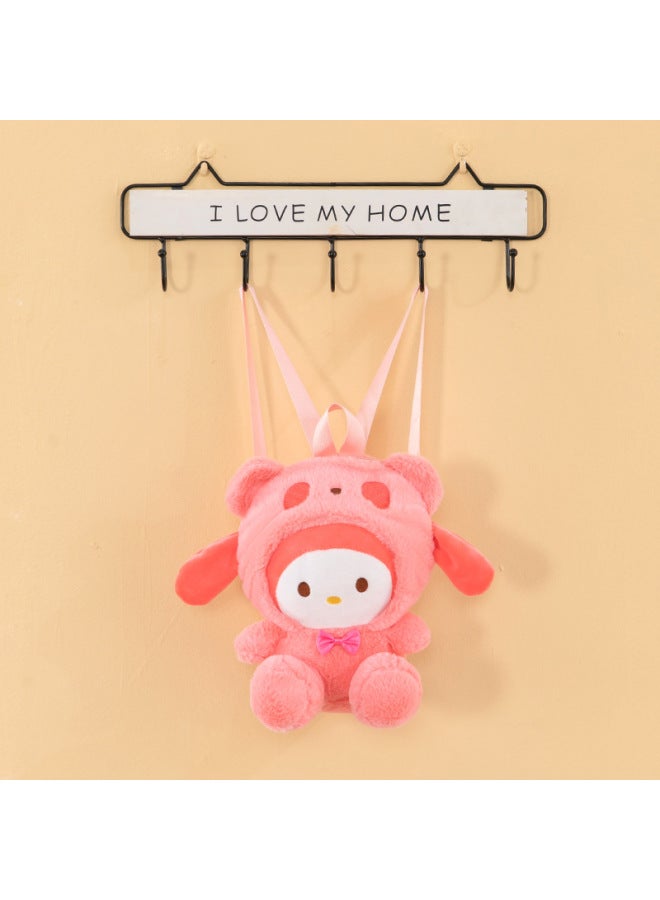 Cartoon Kids Mini Backpack Girls Single Shoulder Crossbody Bag Doll Handbag Makeup Bag Japanese Style Coin Purse Children's Toy-Color:Pink 1  - Image 1