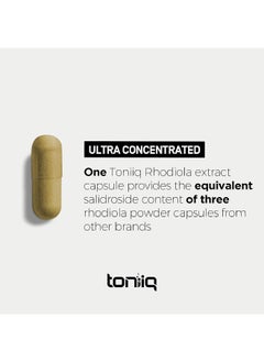 Toniiq Triple-Strength 600Mg Rhodiola Rosea - 120 Capsules - 5% Salidroside Concentrated Extract - Highly Purified And Bioavailable  - Image 5