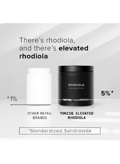 Toniiq Triple-Strength 600Mg Rhodiola Rosea - 120 Capsules - 5% Salidroside Concentrated Extract - Highly Purified And Bioavailable  - Image 4