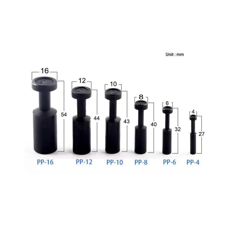 CentIoT - Pneumatic Blanking Pipe End Cup plug for Push In quick Fitting - 5PCS PP (8MM) - Image 4
