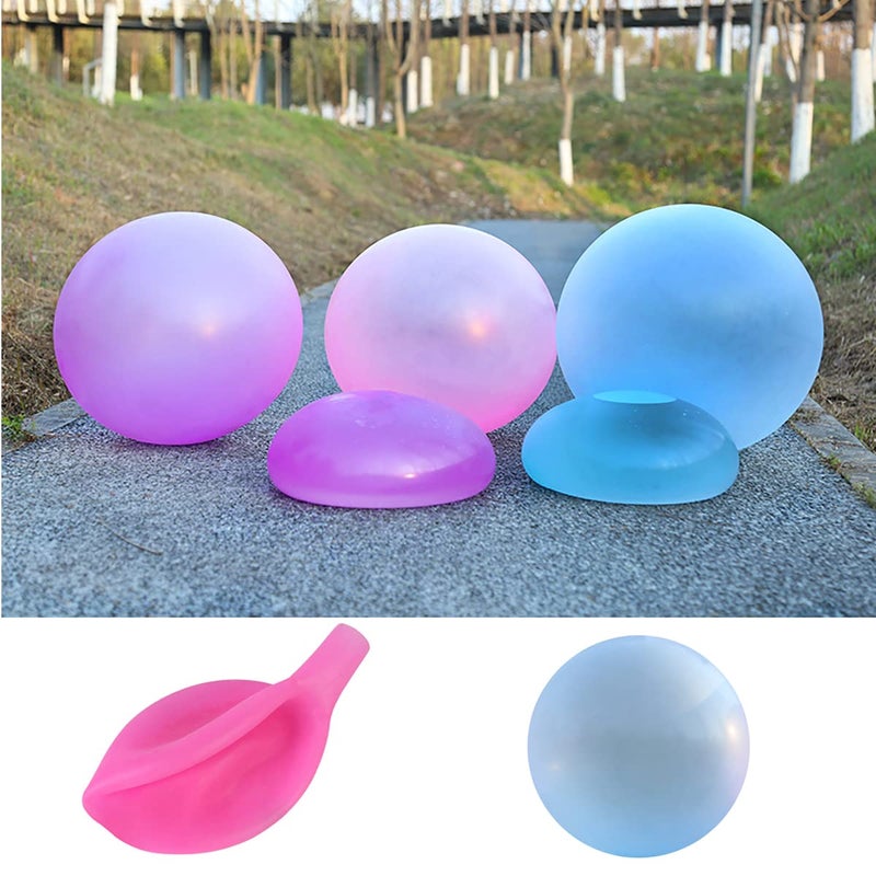 OPENDGO 36 Water Filled Bubble Ball Inflating Funny Jelly Bubble Balloon Ball Blowing TPR Ball Creative Water Injection Bubble Ball Beach Ball for Indoor Outdoor Party - Image 2