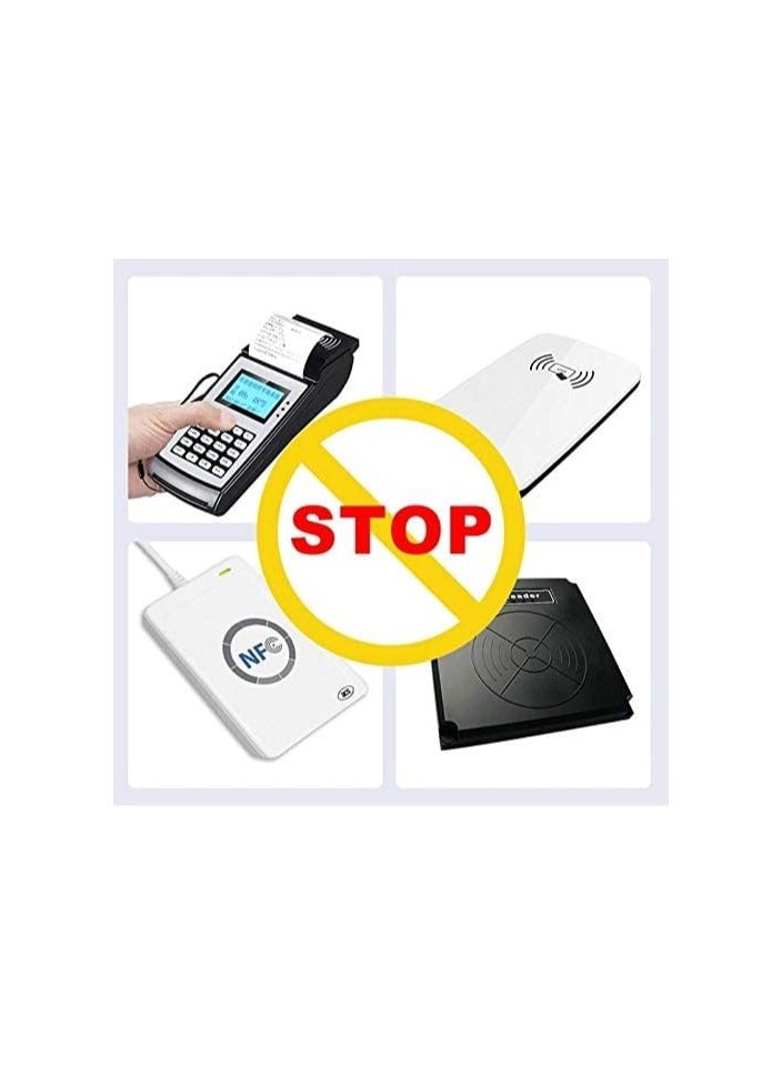 SOLDOUT Anti RFID Blocking Reader Lock Card Holder ID Bank Card Case Protector Aluminium Metal Smart Anti-Theft Credit Card Holder (Pack of 10, Yellow)  - Image 3