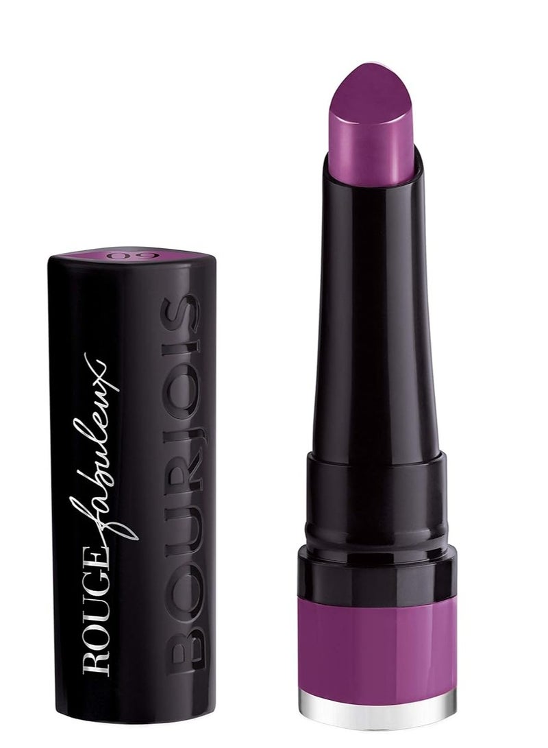BOURJOIS PARIS Bourjois rouge fabuleux lipstick 09 fee violette, 2.3g - Image 1