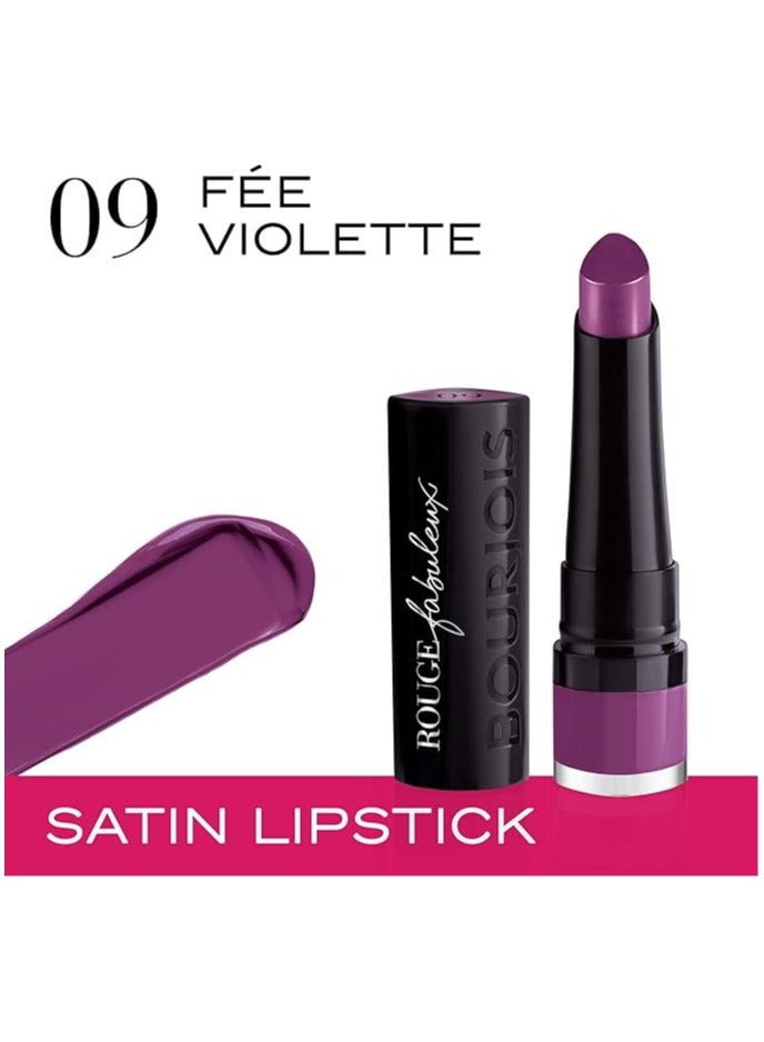 BOURJOIS PARIS Bourjois rouge fabuleux lipstick 09 fee violette, 2.3g - Image 2