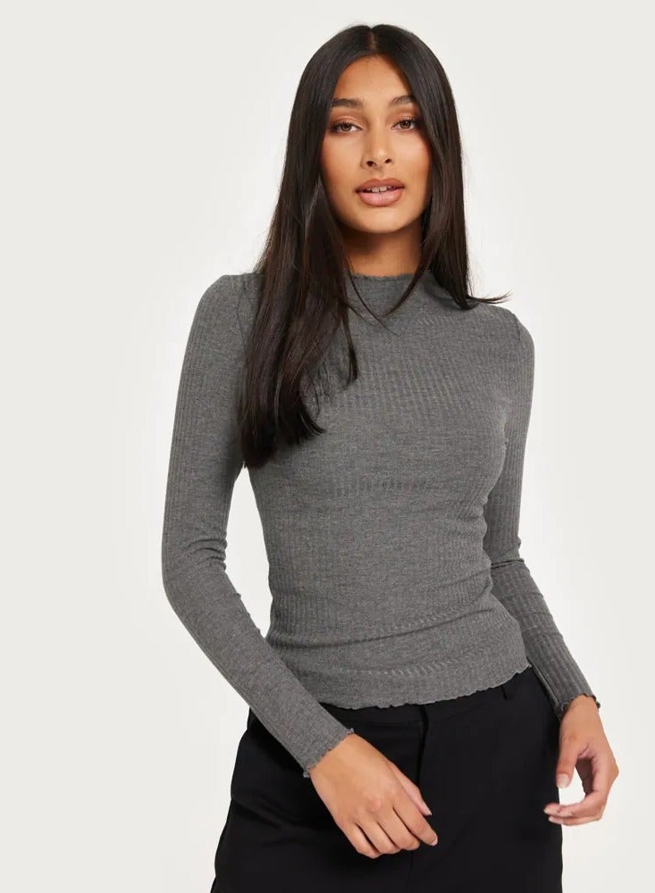 ONLY Womens Emma Longsleeve High Neck Top - Image 1