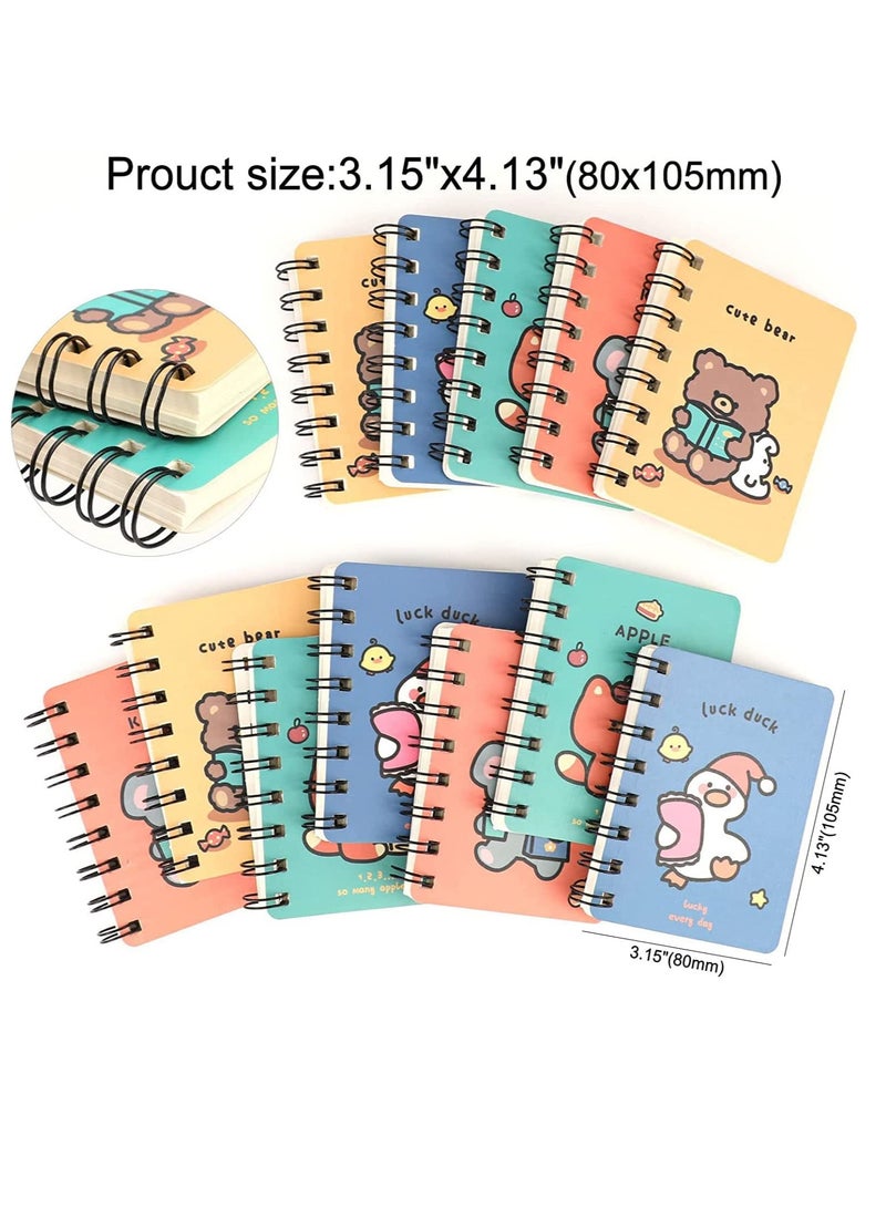 Barakah Mini Notepads, Inspirational, Animal Pattern Kids Wooden Pencils Set with Rubber Eraser for Party Bag Fillers Favor, for School Office Home Travel Present Supplies - Image 4