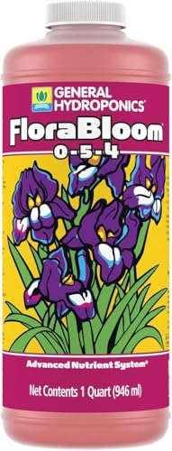 General Hydroponics FloraBloom 0-5-4 Plant Food, Part of FloraSeries Advanced Nutrient System for Plants, 1 Quart - Image 1
