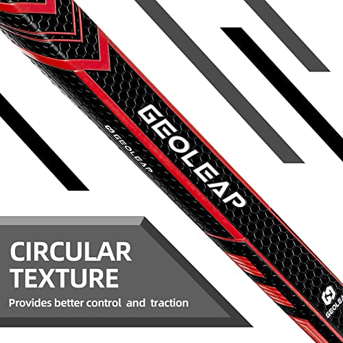 Geoleap Pro-M Midsize Putter Grip- Soft Polyurethane Material, Light Weight Golf Grips,Anti-Slip Pattern, Comfortable Feel,5 Color to Choose. (Black Silvery) - Image 3