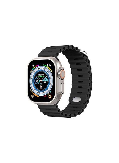 Like Star® T800 Ultra Smart Watch with Beautiful Strap, Bluetooth Calling Smart Watch, 1.99" Touch Display with Fitness & Outdoor, Health & Medical Tracker, 8 Unique UI Interactions (Black)