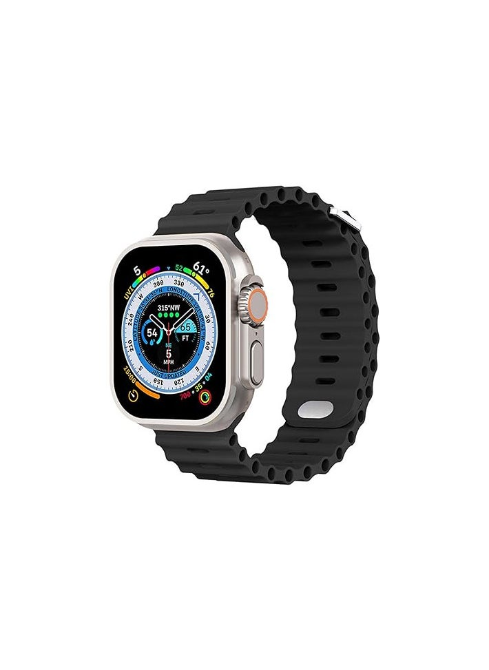 Generic - Like Star® T800 Ultra Smart Watch with Beautiful Strap, Bluetooth Calling Smart Watch, 1.99" Touch Display with Fitness & Outdoor, Health & Medical Tracker, 8 Unique UI Interactions (Black) - Image 1