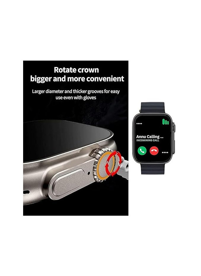 Generic - Like Star® T800 Ultra Smart Watch with Beautiful Strap, Bluetooth Calling Smart Watch, 1.99" Touch Display with Fitness & Outdoor, Health & Medical Tracker, 8 Unique UI Interactions (Black) - Image 1