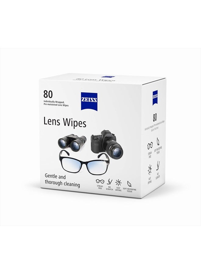Zeiss مناديل تنظيف العدسات المبللة مسبقًا، 80 قطعة - Image 2