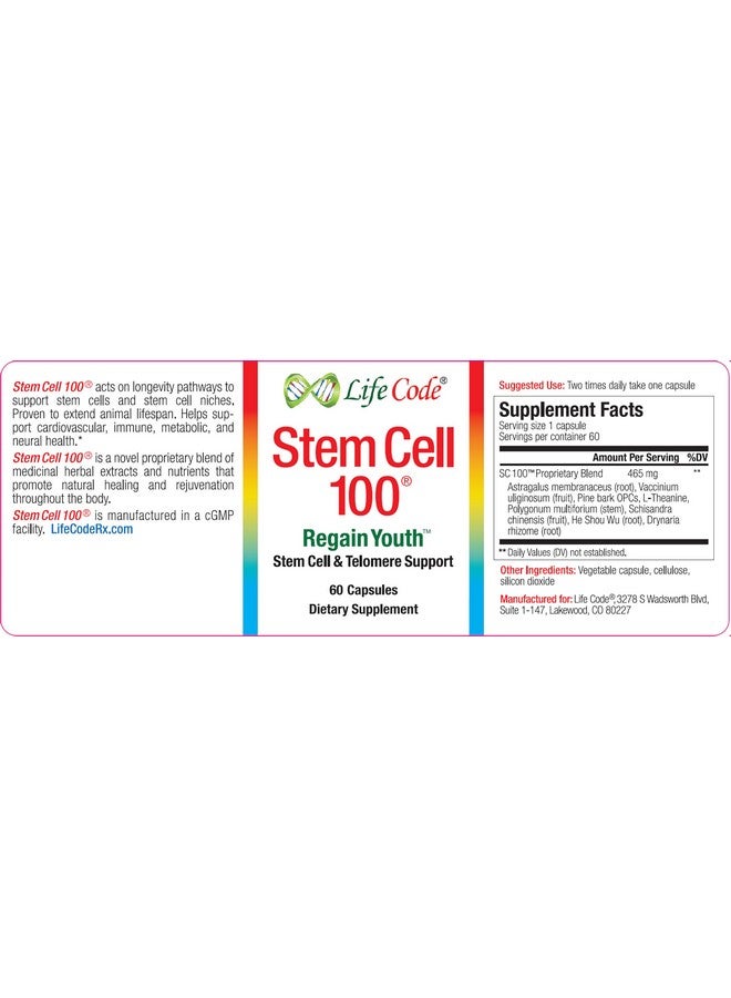 Lifecode Life Code Stem Cell 100-100% Vegetarian Anti-Aging & Stem Cell Supplement - Image 3