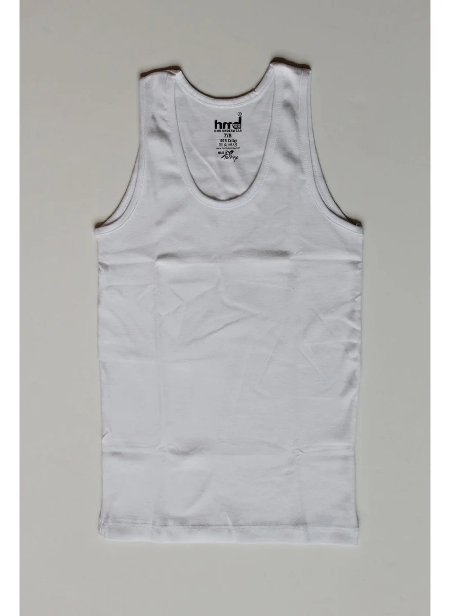 أتش أم دي Girl 6-Piece White Cotton Thick Strap Undershirt 2013