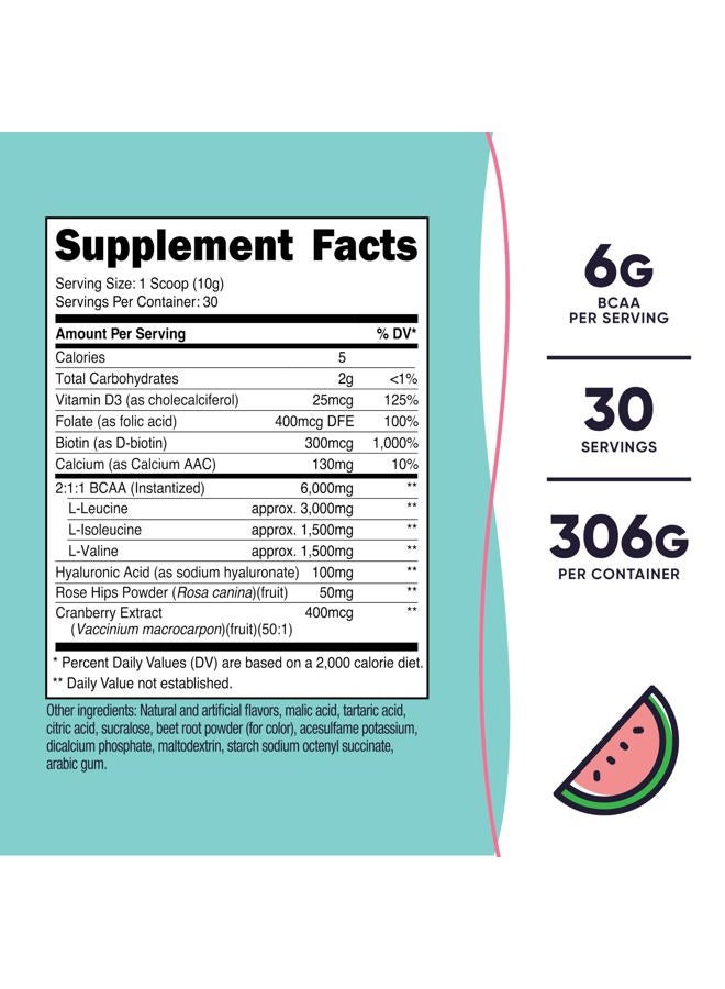 Nutricost BCAA for Women (Watermelon, 30 Servings) - Formulated Specifically for Women - Non-GMO and Gluten-Free - Image 2