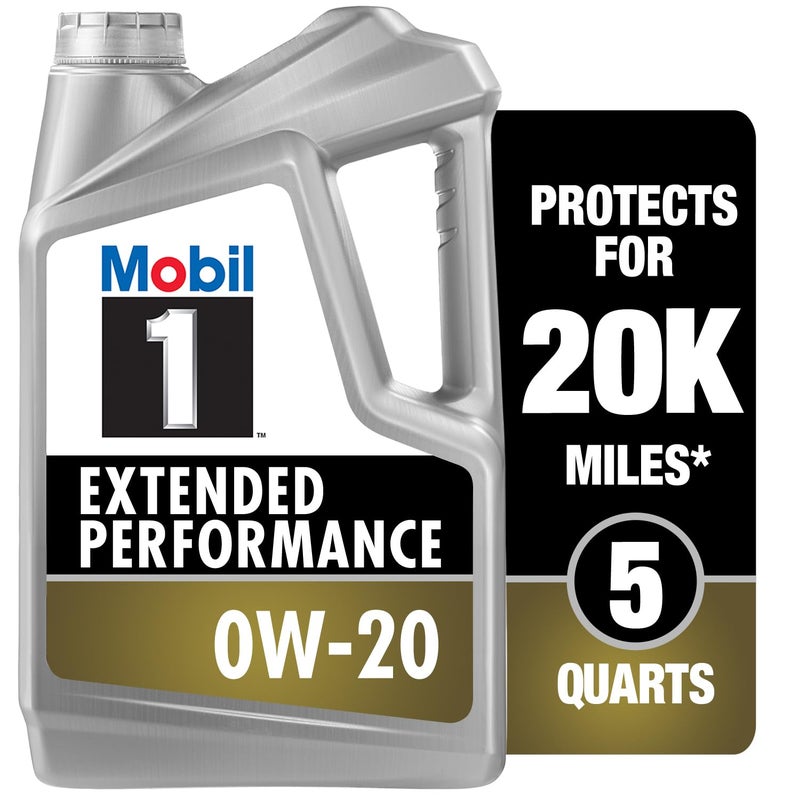 Mobil 1 Extended Performance Full Synthetic Motor Oil 0W20 5 Quart