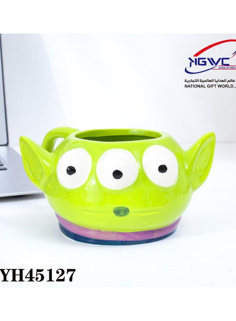 NATIONAL GIFT WORLD COMMERCIAL Toy Story Alien Ceramic Mug 450ml - Image 2