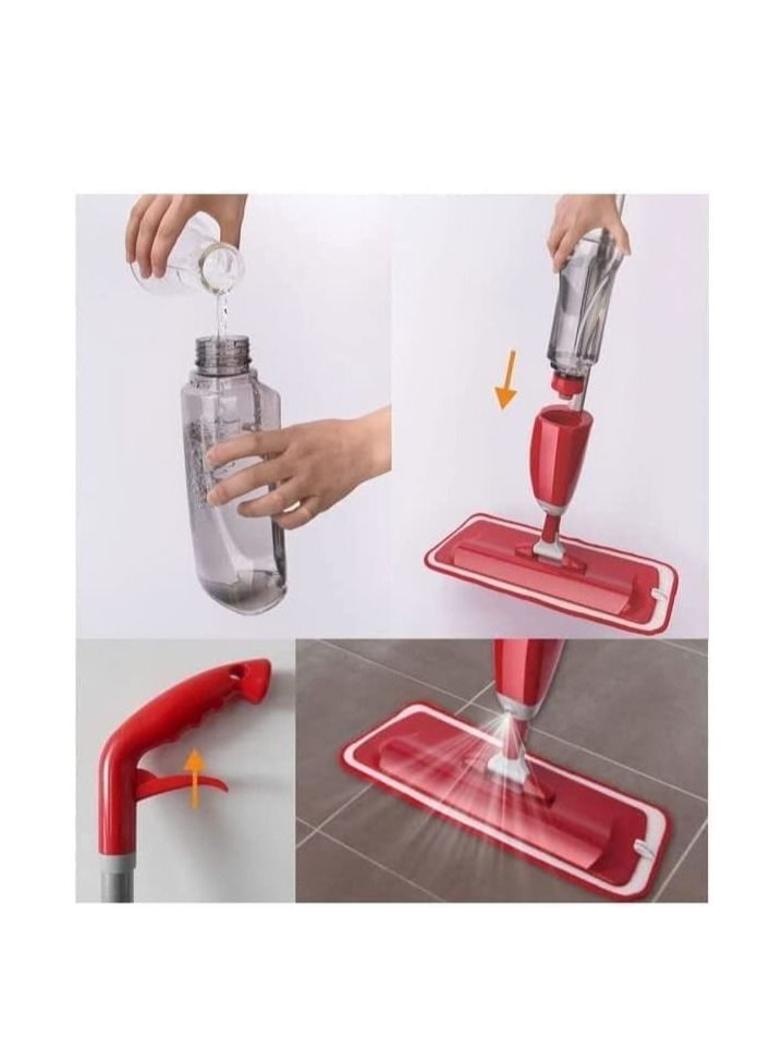 Alissa Spray Mop Floor Cleaning Reusable Wet Microfiber Pad and Refillable Sprayer 360 Degree Dry Wet Mop - Image 5