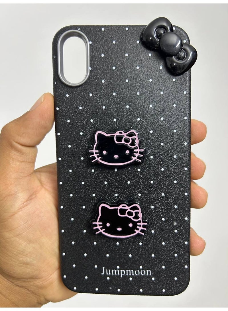 Cartoon Kitty Jumpmoon Back Case Compatible with iPhone XR - Image 3