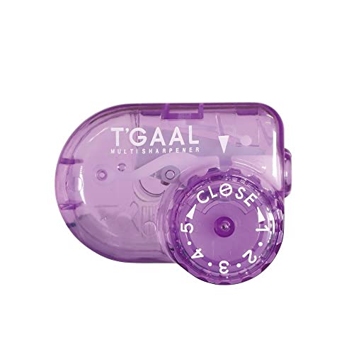 KUTSUWA STAD T'GAAL Angle Adjustable Pencil Sharpener, Translucent Purple, 1 ea. (RS036PU) - Image 1