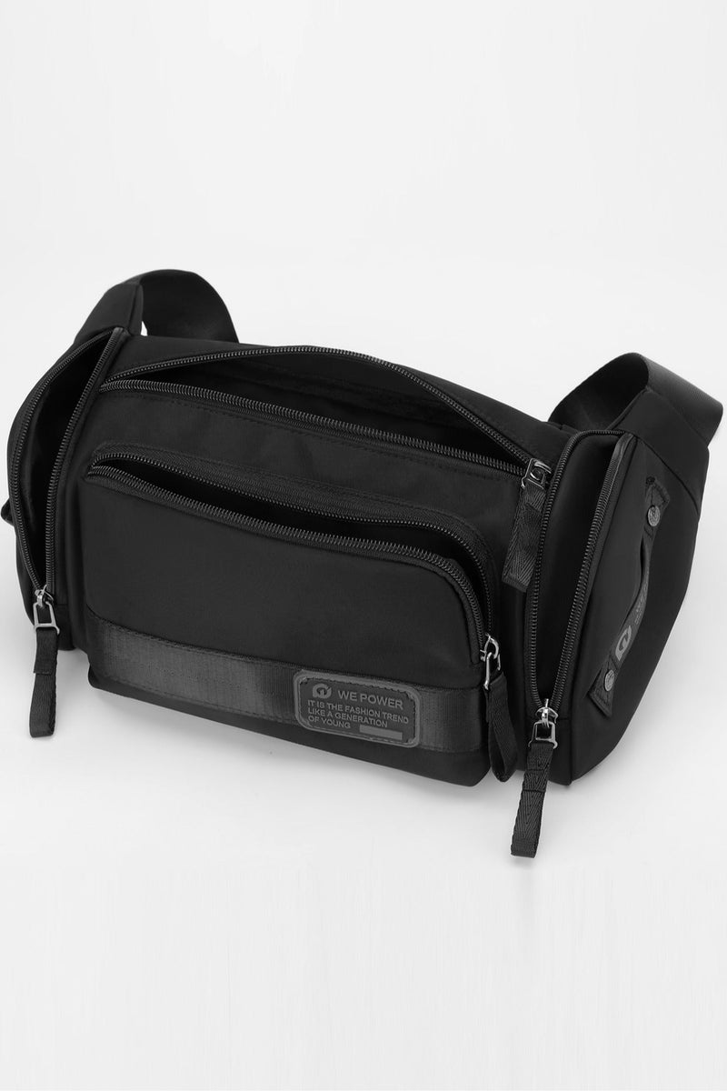 WEPOWER Multi-Purpose Durable Nylon Backpack - High-Density Water-Repellent Material, Smooth Zipper, Adjustable Shoulder Straps, Large Capacity Multi-Layer Storage, Ideal for Daily Commute, Travel, and School. Search Keywords: daily commute backpack, large capacity travel bag, water-resistant nylon bag, durable student backpack, multi-compartment backpack, adjustable strap backpack, outdoor leisure bag, laptop backpack, business travel bag, shopping casual backpack, multi-functional storage backpack, sturdy zipper backpack, tear-resistant fabric backpack, urban exploration backpack, short trip bag, commuter backpack, wear-resistant travel backpack, sports leisure bag, universal school work backpack, lightweight daypack. - Image 4